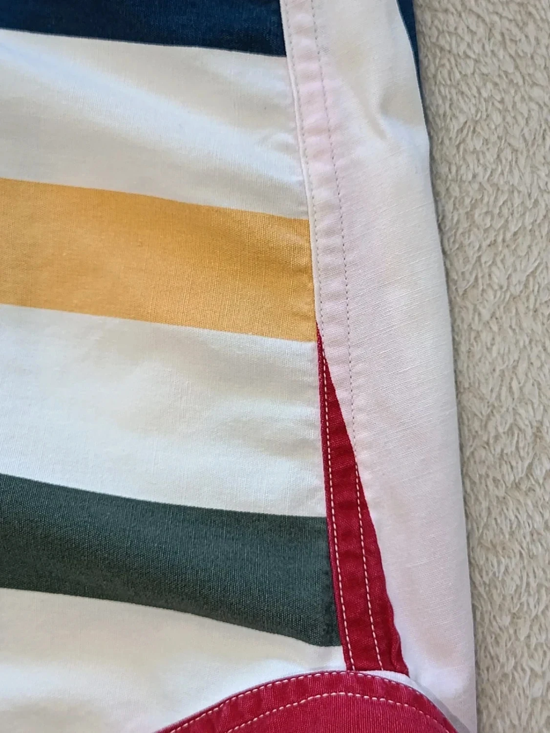 Chemise Chaps Ralph Lauren Vintage regenboogstrepen Geborduurd logo Maat XL – photo 11